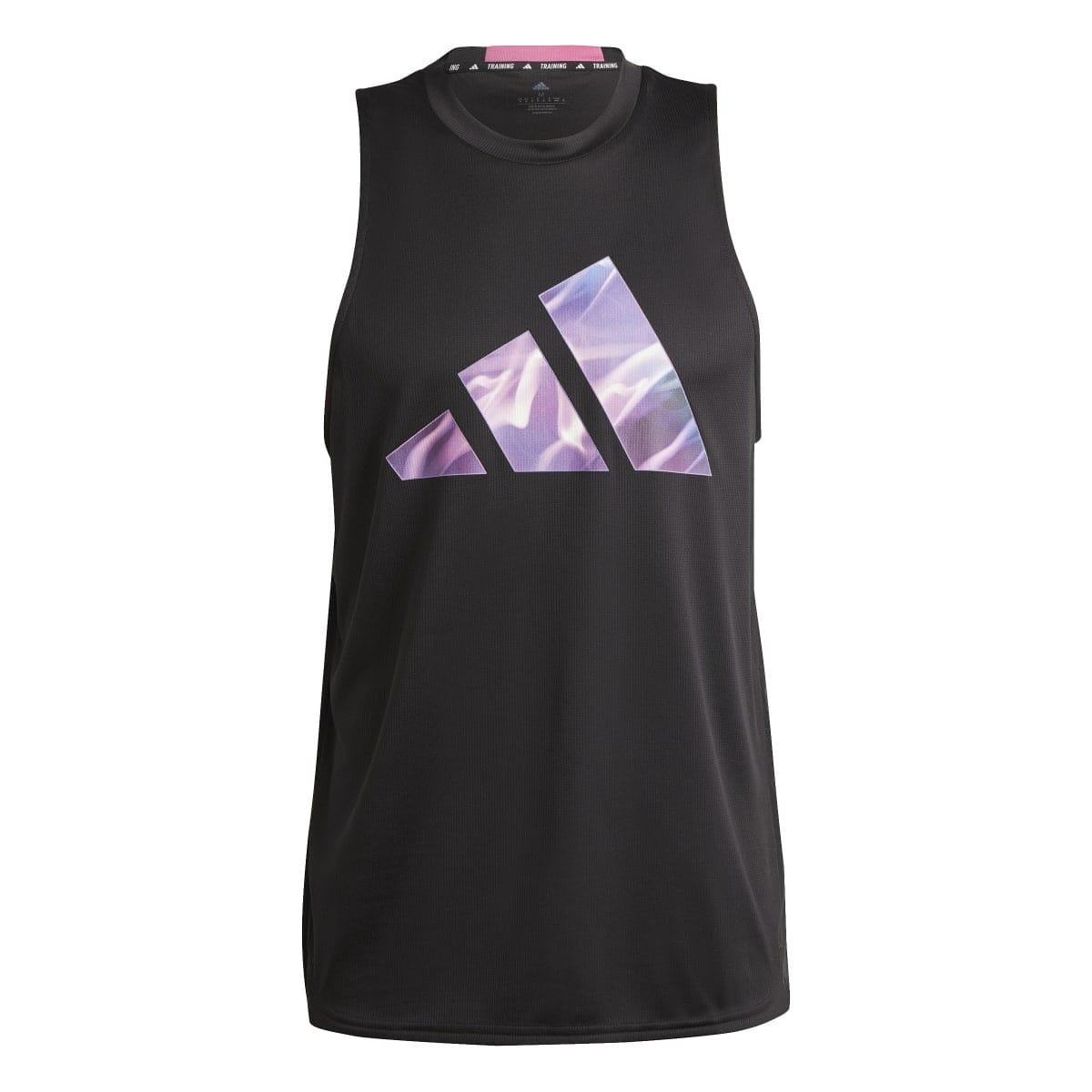 Black-Pink - Front - Adidas Womens-Ladies Designed for Movement HIIT Training Tank Top