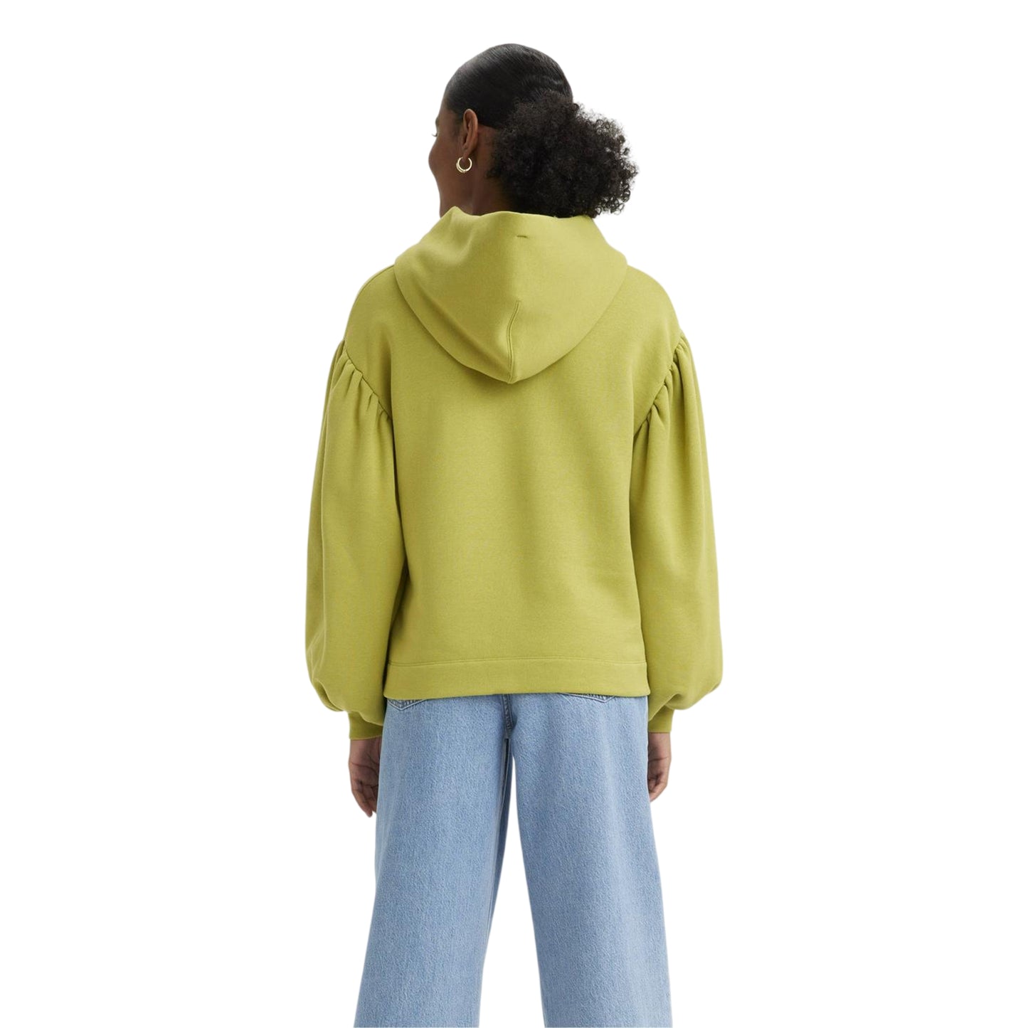 Moss - Back - Levis Womens-Ladies Relaxed Fit Balloon Sleeve Hoodie