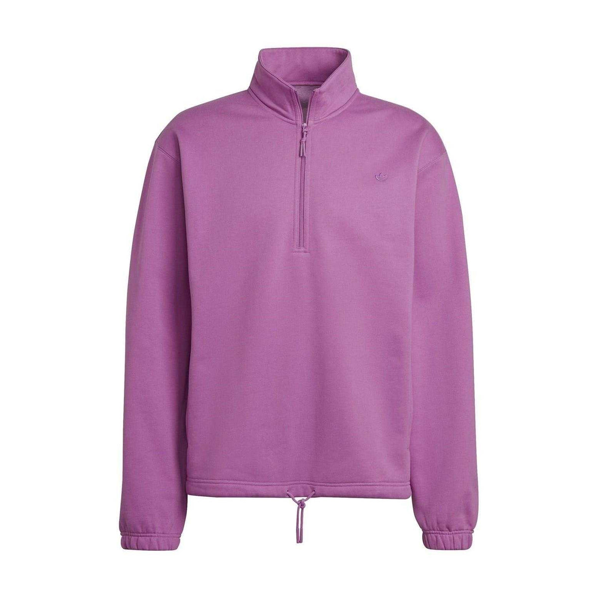 Purple - Front - Adidas Mens Adicolor Contempo Half Zip Sweatshirt