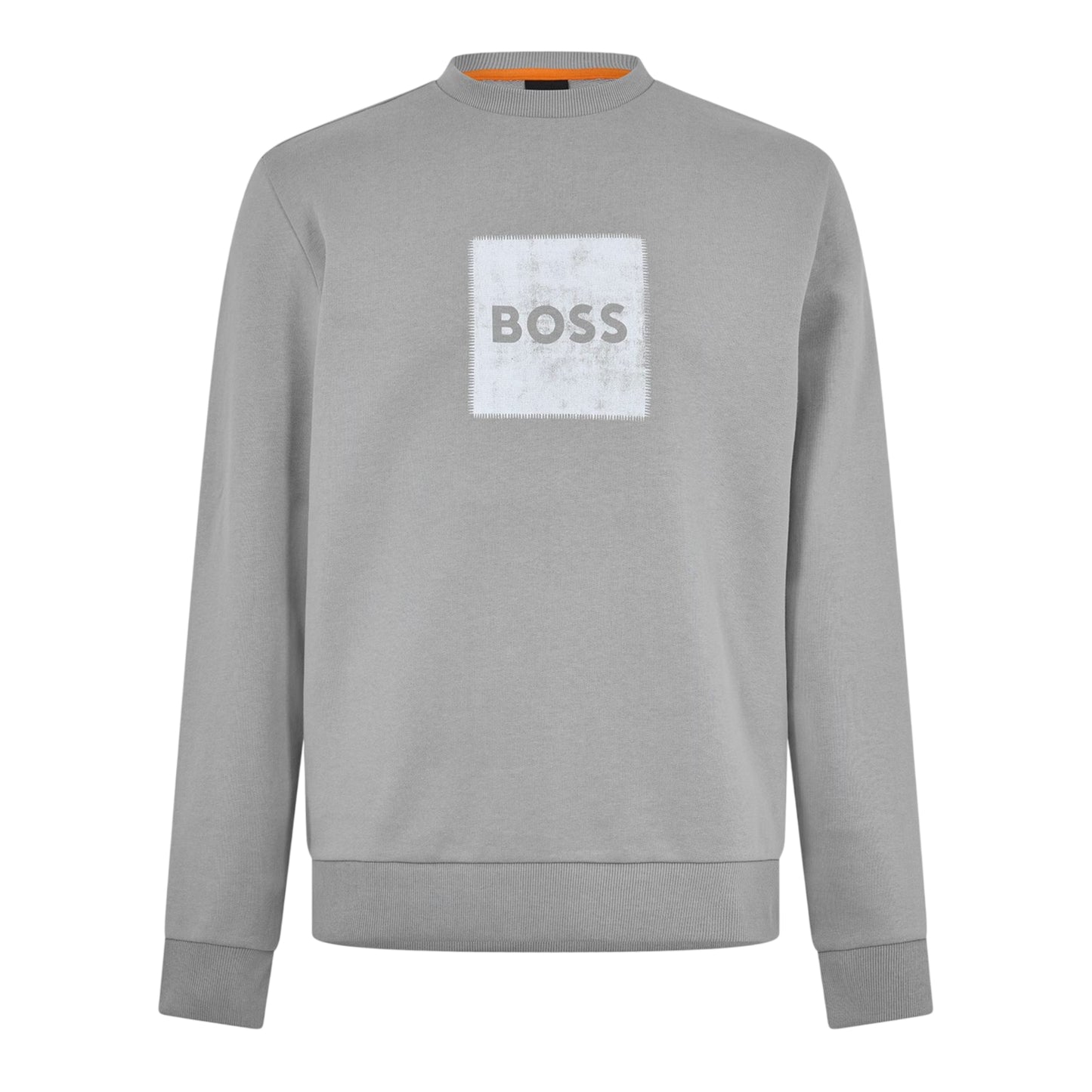 Green - Front - Boss Mens Stitch Crew Neck Sweatshirt