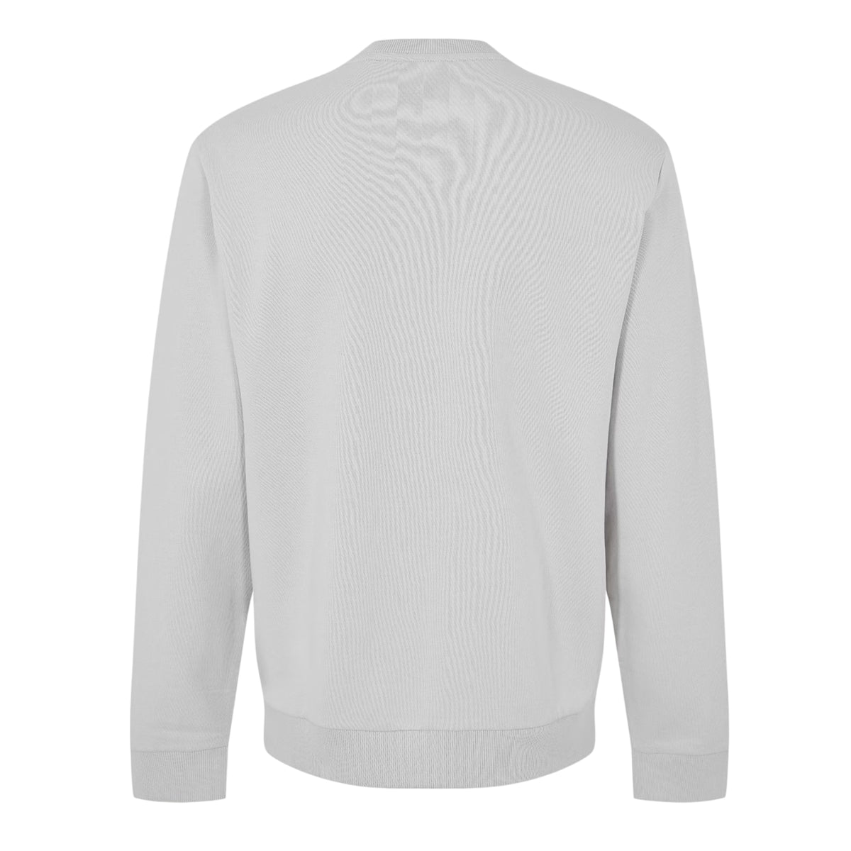 Grey - Back - Boss Mens Stitch Crew Neck Sweatshirt