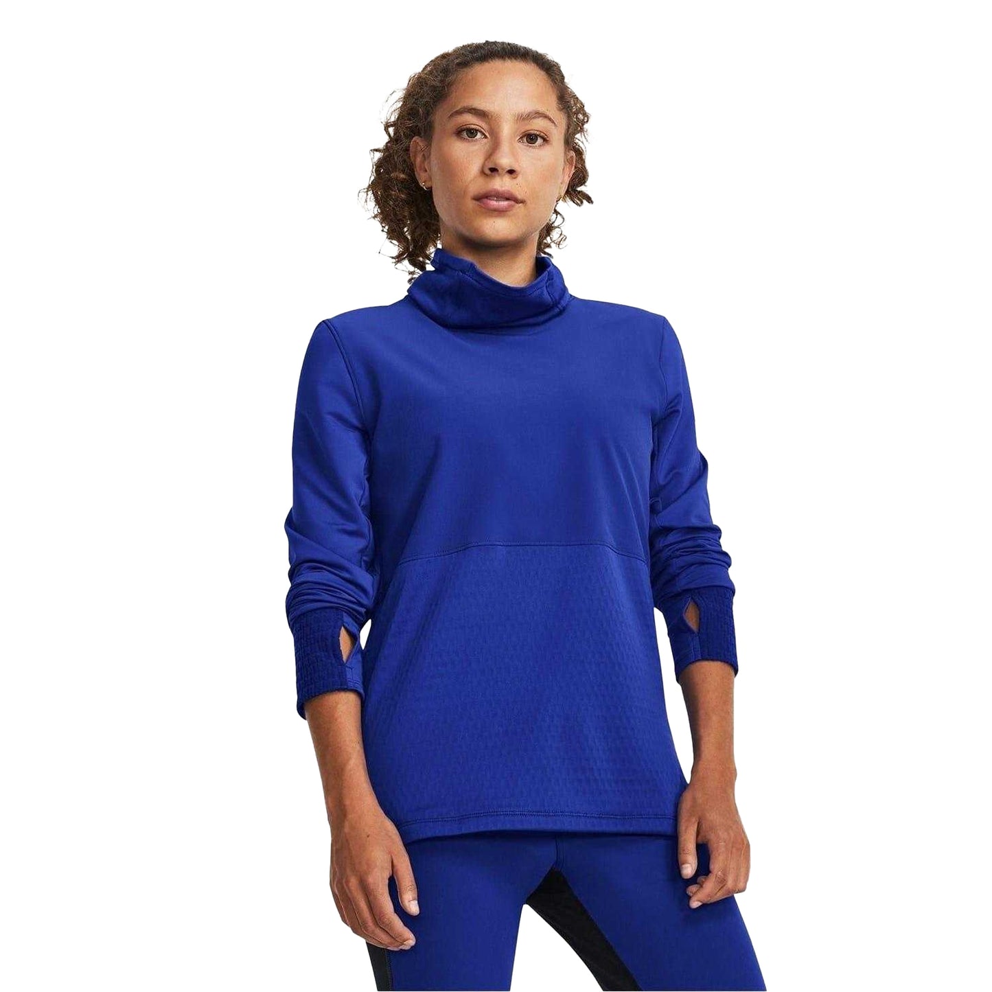 Team Royal Blue - Side - Nike Womens-Ladies Turtle Neck Regular Long-Sleeved T-Shirt