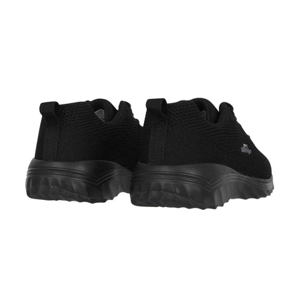 Black - Back - Slazenger Childrens-Kids Jenson Logo Knitted Trainers