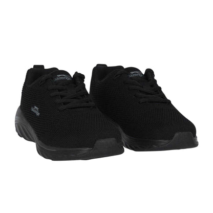 Black - Side - Slazenger Childrens-Kids Jenson Logo Knitted Trainers
