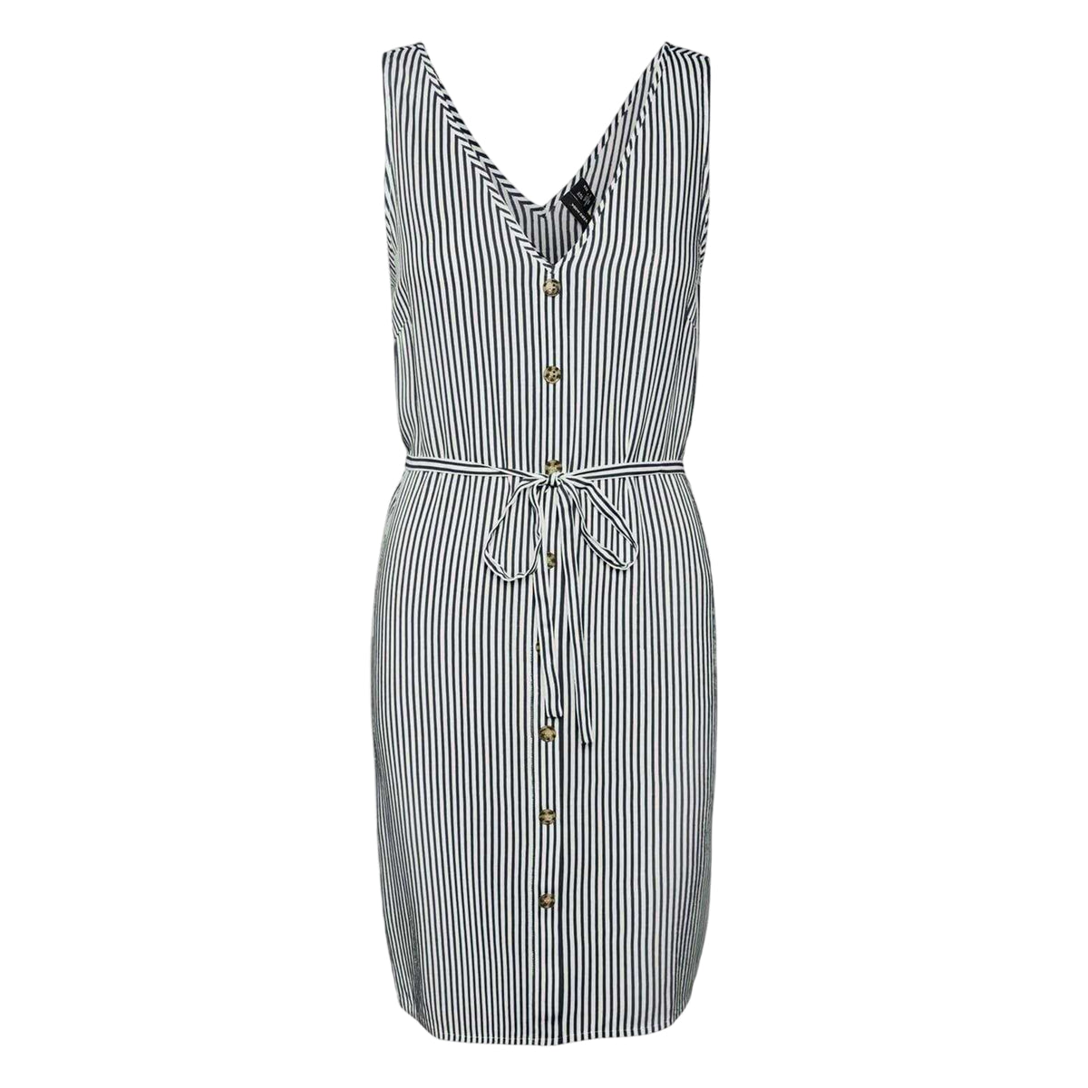 Snow White - Front - Vero Moda Womens-Ladies Striped A-line Mini Dress