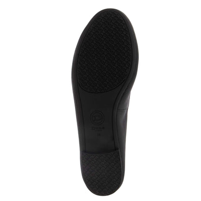 Black - Close up - Dune London Womens-Ladies Harpington Leather Ballerina Flats