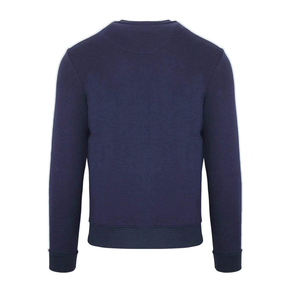 Navy - Back - Aquascutum Mens Script Crew Neck Regular Sweatshirt