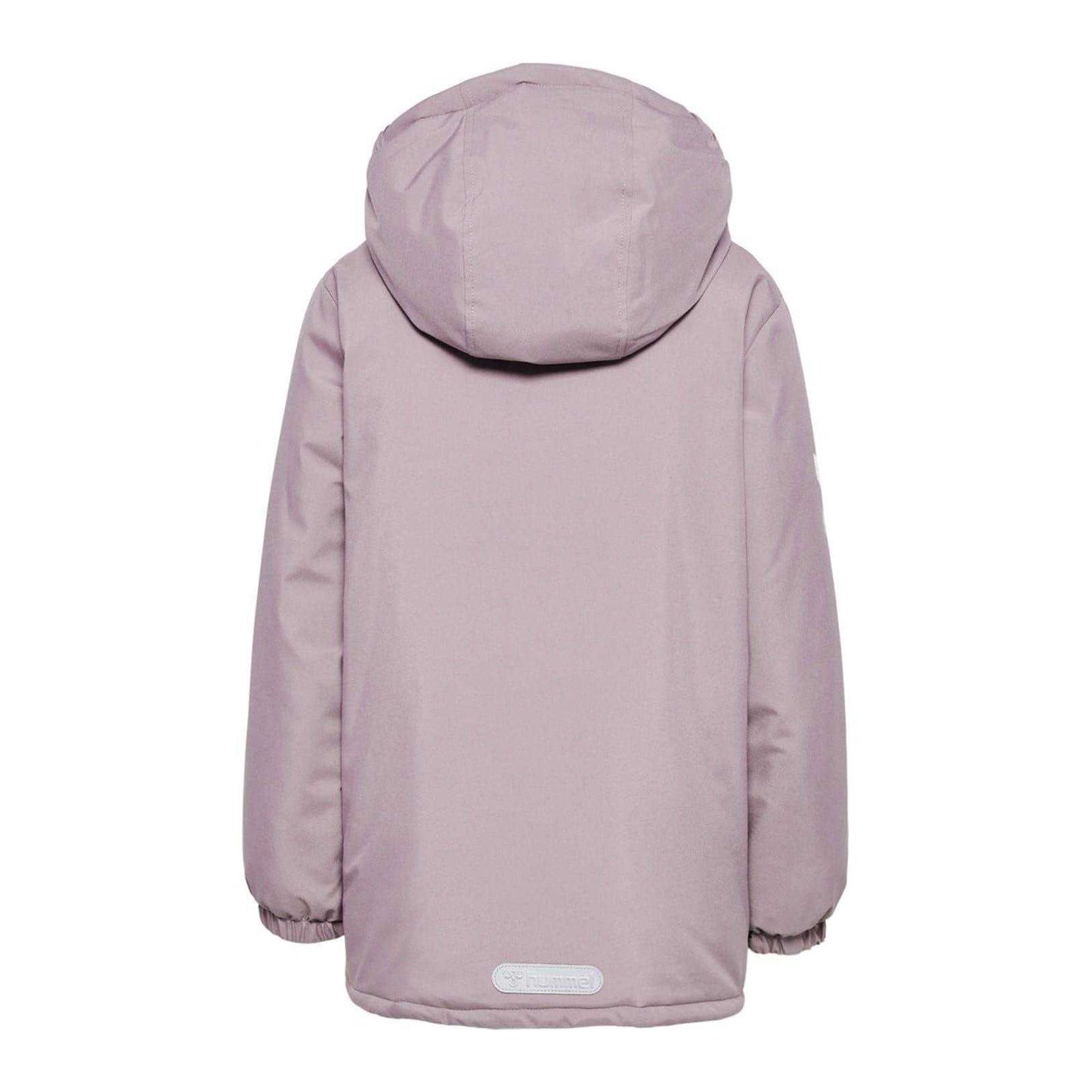 Purple - Back - Hummel Childrens-Kids Josse Colour Block Hooded Puffer Jacket