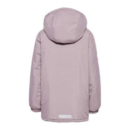 Purple - Back - Hummel Childrens-Kids Josse Colour Block Hooded Puffer Jacket