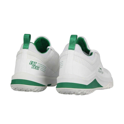 White-Green - Back - Slazenger Mens Pro Tennis Trainers