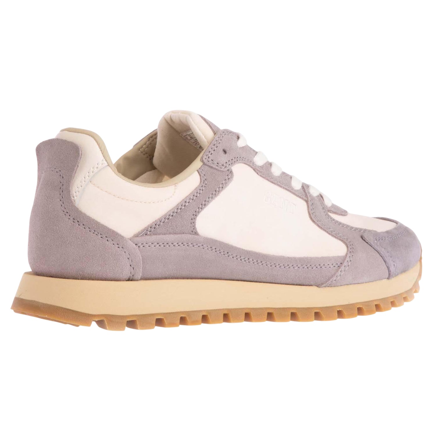 Grey - Back - Gant Mens Lucamm Suede Trainers