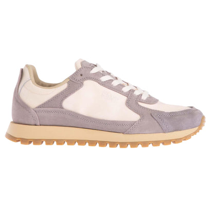 Grey - Side - Gant Mens Lucamm Suede Trainers