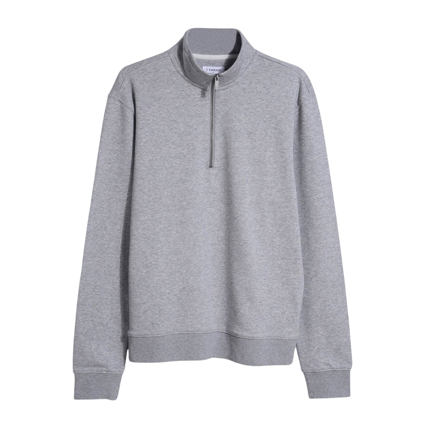Vintage Green - Front - Farah Mens Aintree Funnel Neck Long-Sleeved Sweatshirt