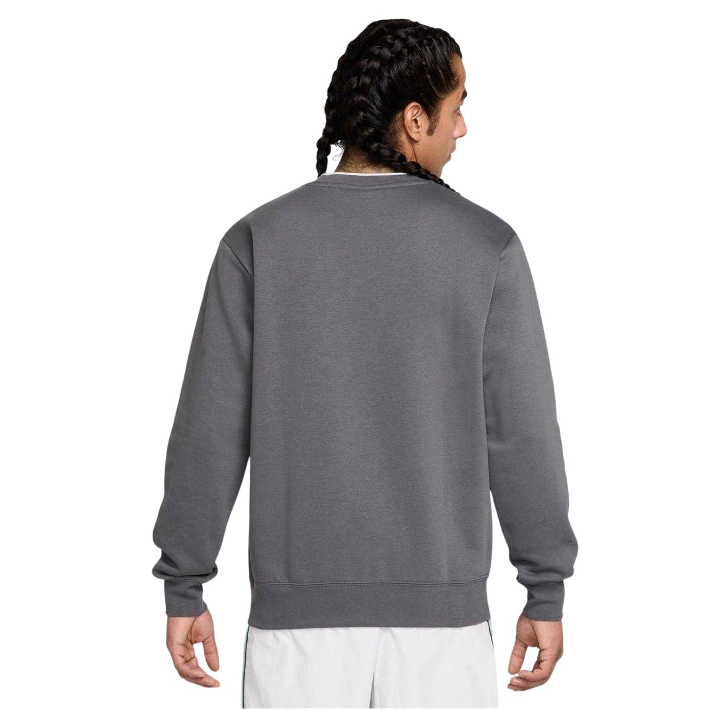 Iron Grey - Back - Nike Mens Air Crew Neck Relaxed Fit Long-Sleeved Sweatshirt