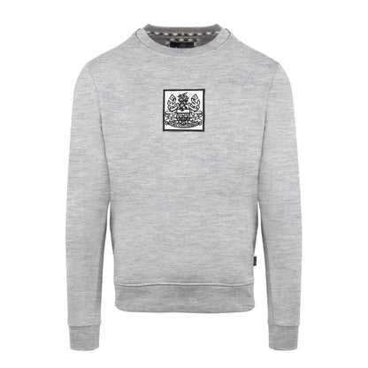 Grey - Front - Aquascutum Mens Ribbed Sweatshirt