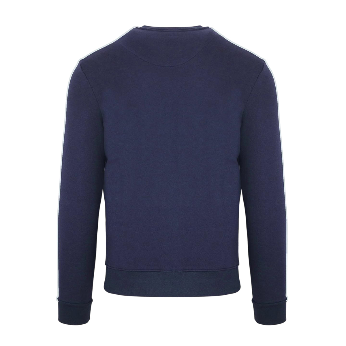 Navy - Back - Aquascutum Mens Ribbed Sweatshirt