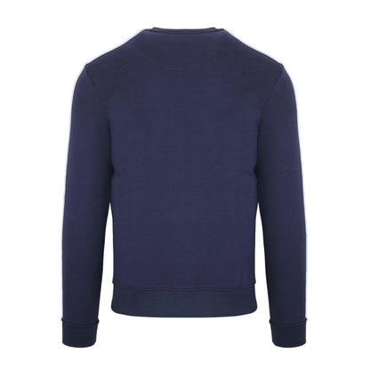 Navy - Back - Aquascutum Mens Ribbed Sweatshirt