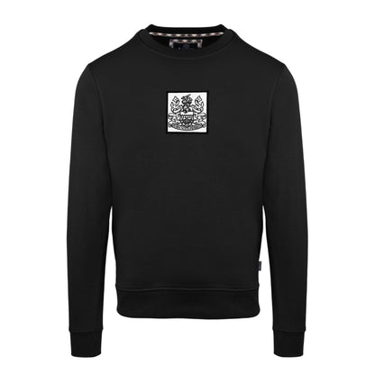 Black - Front - Aquascutum Mens Ribbed Sweatshirt