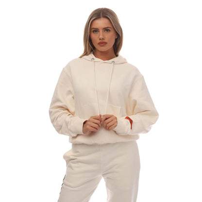 White - Front - Heron Preston Womens-Ladies Ex Ray Recycled Cotton Hoodie