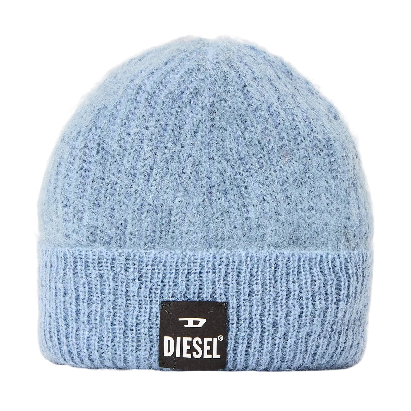 China Blue - Front - Diesel Unisex Adult Edro Mohr Wordmark Logo Beanie