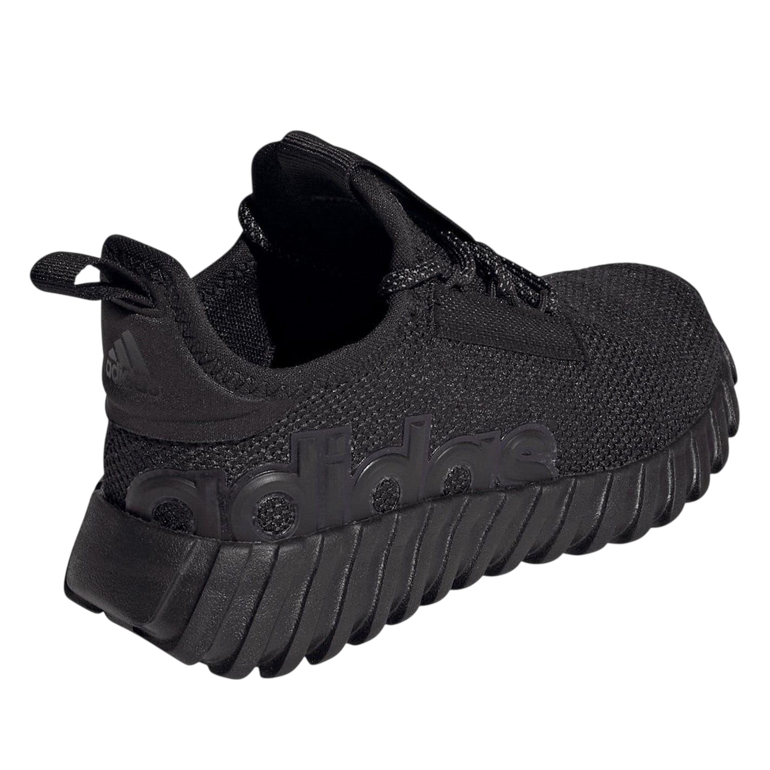 Black - Back - Adidas Childrens-Kids Kaptir 2.0 Logo Trainers