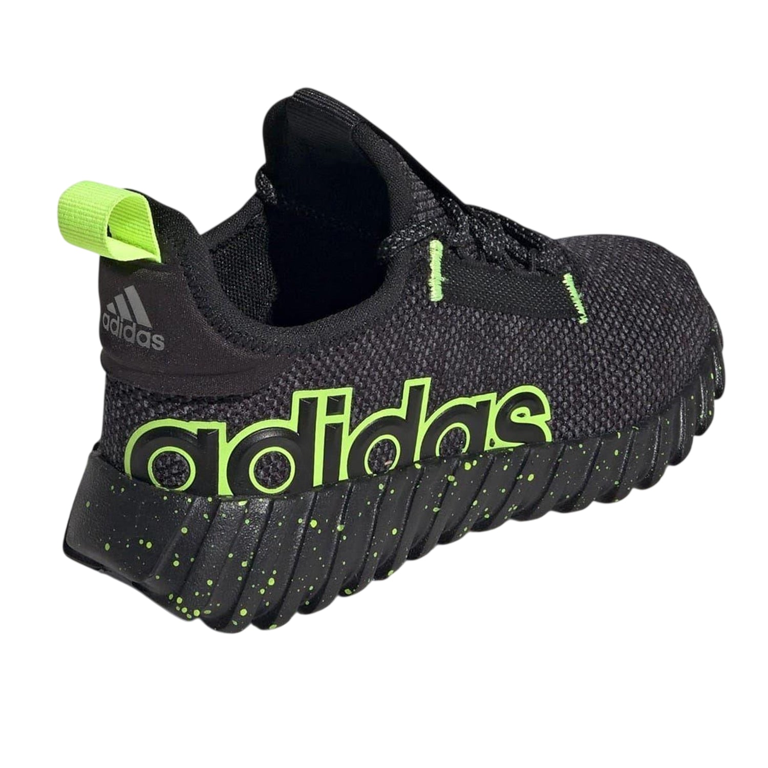 Black-Lemon - Back - Adidas Childrens-Kids Kaptir 2.0 Logo Trainers