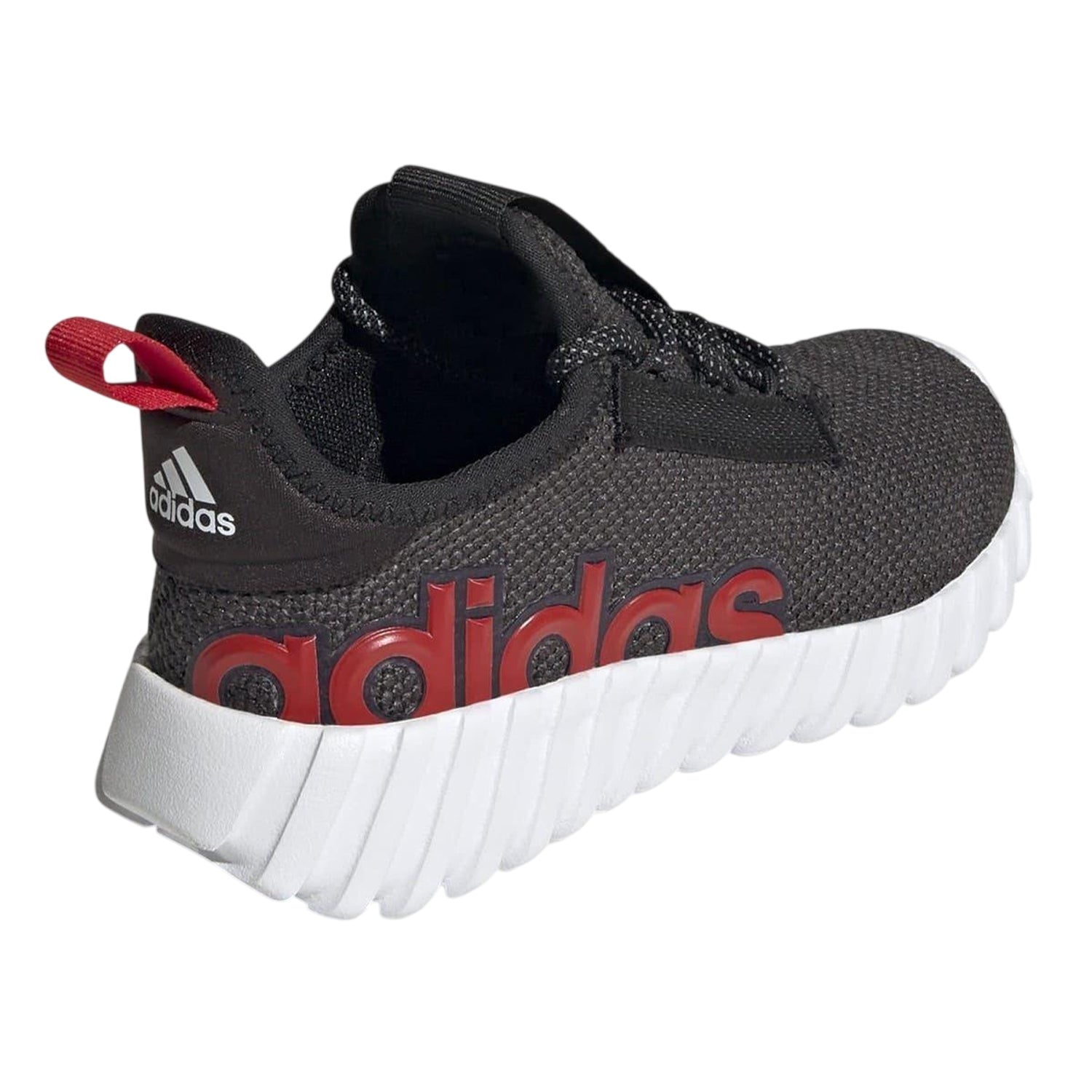 Black-Red - Back - Adidas Childrens-Kids Kaptir 2.0 Logo Trainers