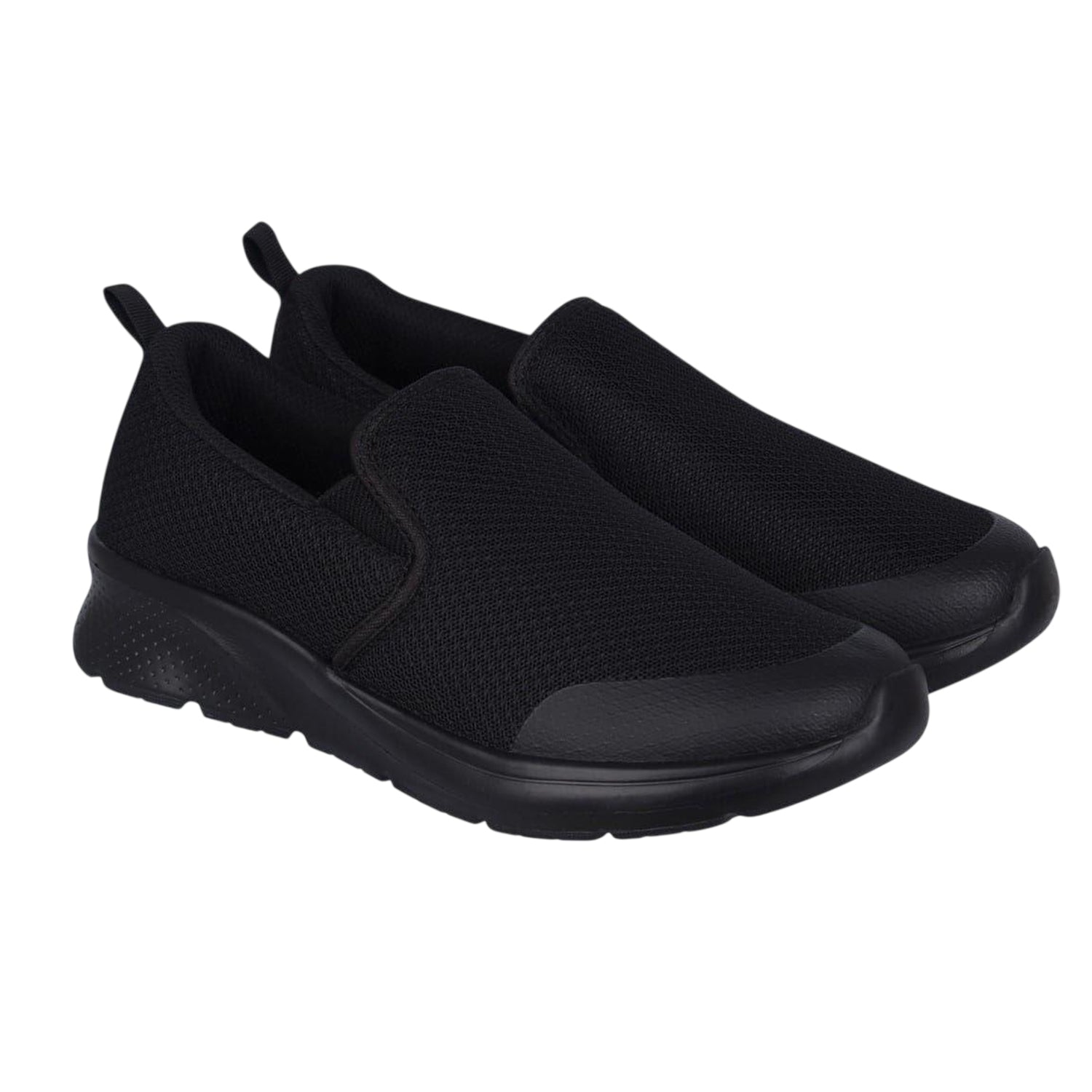 Black - Lifestyle - Slazenger Boys Zeal Leather Slip-on Trainers