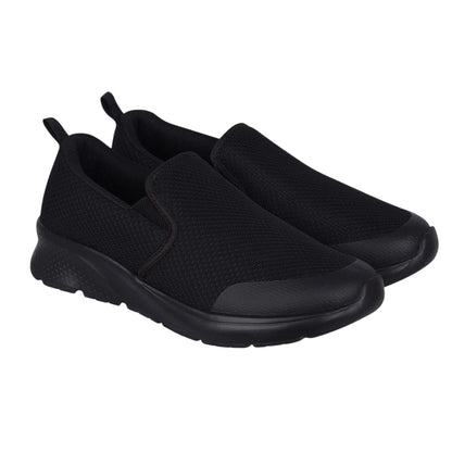 Black - Lifestyle - Slazenger Boys Zeal Leather Slip-on Trainers