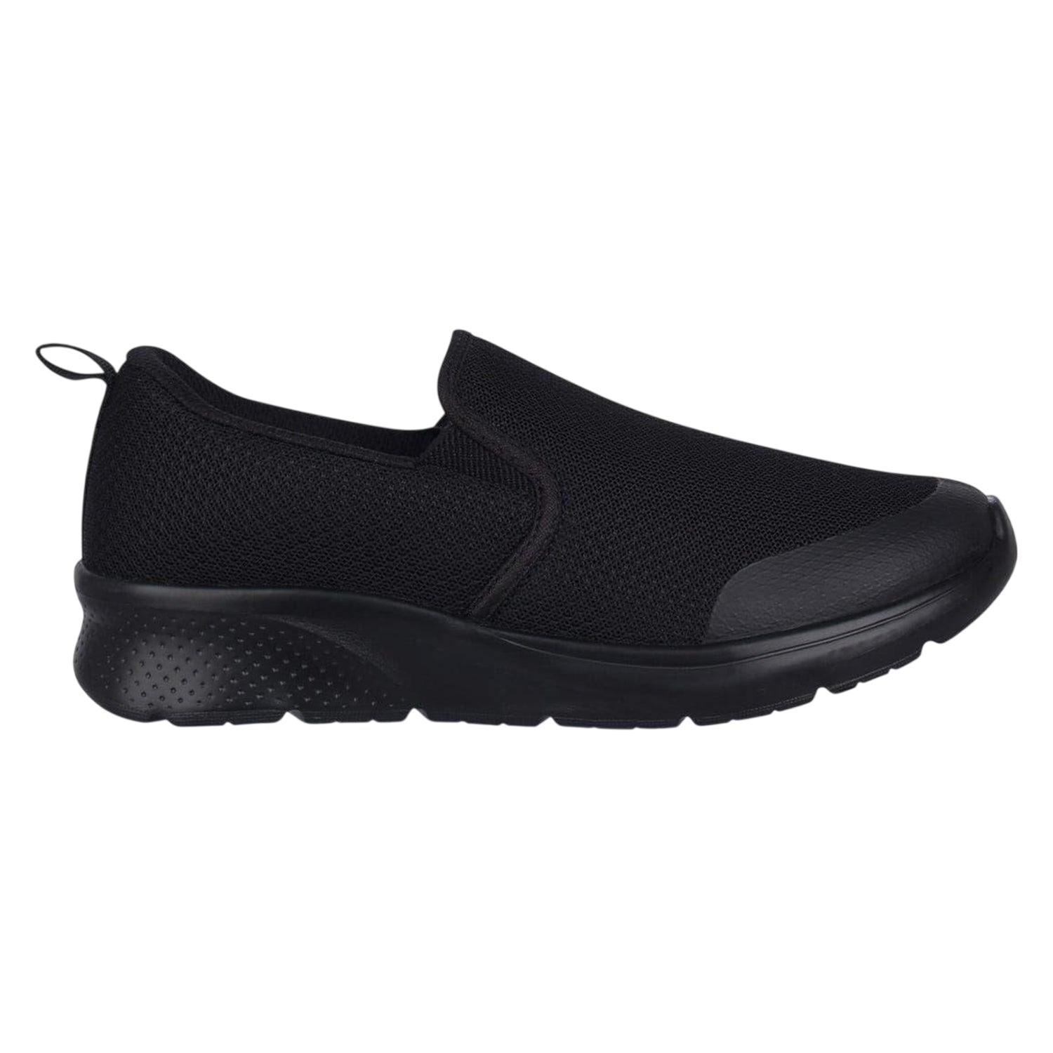 Black - Front - Slazenger Boys Zeal Leather Slip-on Trainers