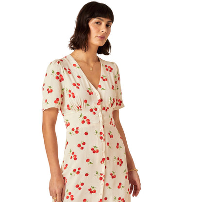 White - Front - Nobody´s Child Womens-Ladies Puff Sleeve Mini Dress