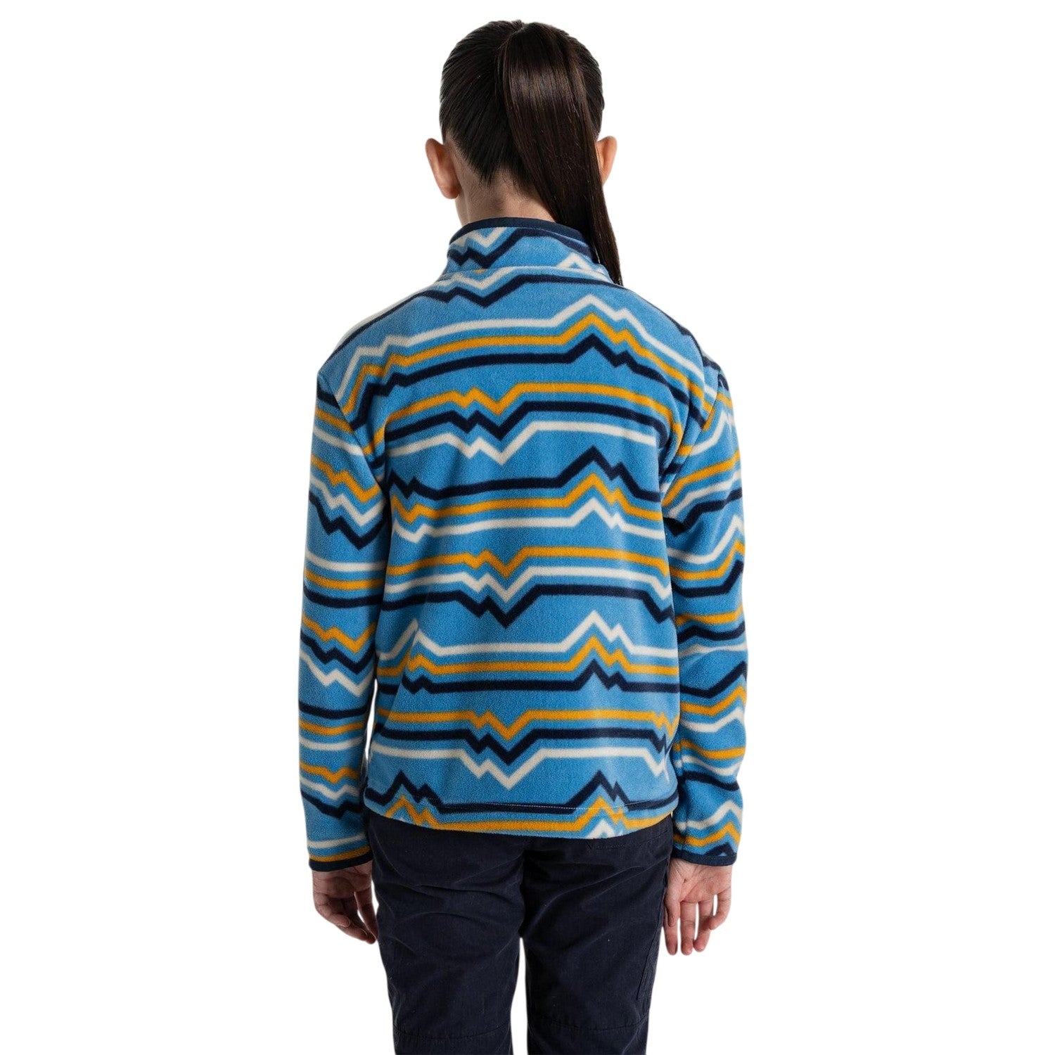 Bright Sky - Back - Craghoppers Childrens-Kids Embroidered Funnel Neck Sweatshirt