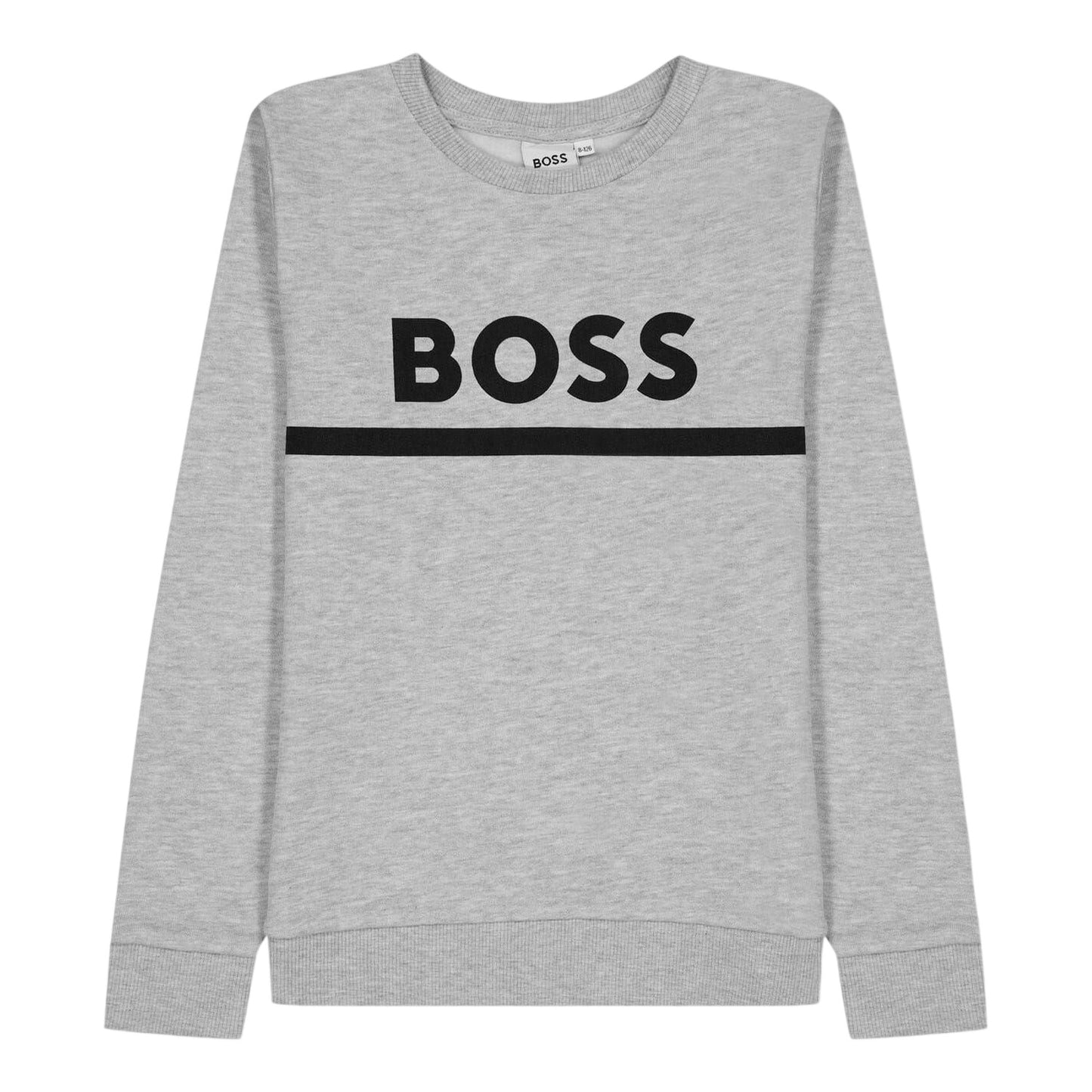 Grey - Front - Boss Childrens-Kids Regular Sweatshirt