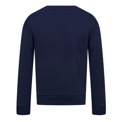 Navy - Back - Boss Childrens-Kids Regular Sweatshirt