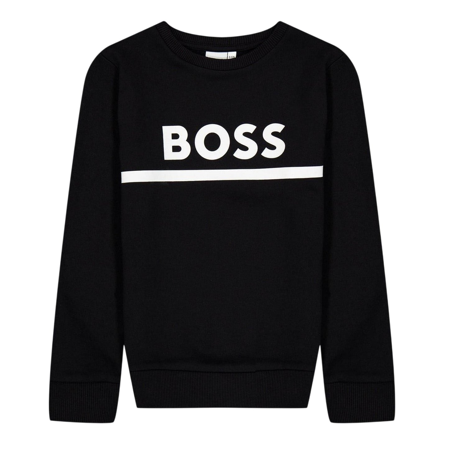 Black - Front - Boss Childrens-Kids Regular Sweatshirt