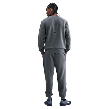 Grey-Black - Back - Nike Mens Crew Neck Regular Raglan Sweatshirt