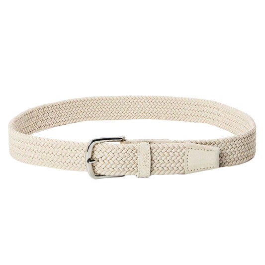 Beige - Front - Boss Braided Leather Casual Belt