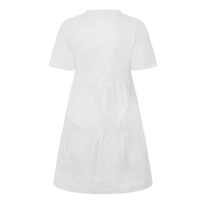 White - Back - Threadbare Womens-Ladies Alexis Mini Dress