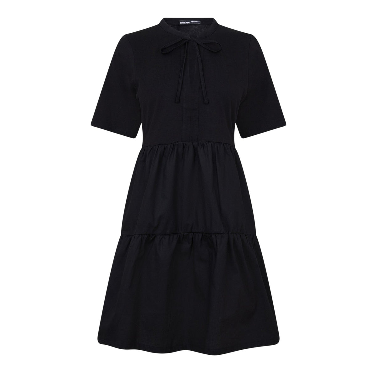 Black - Front - Threadbare Womens-Ladies Alexis Mini Dress