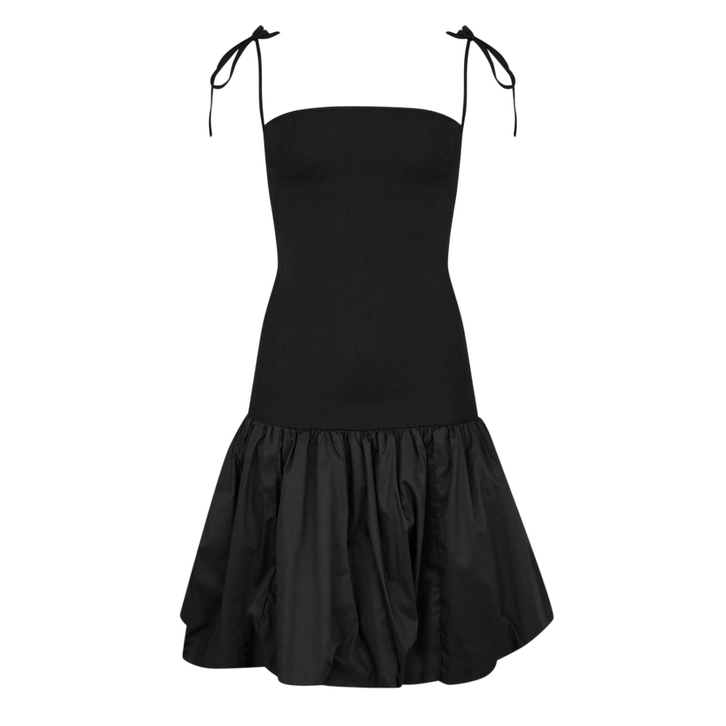 Black - Back - AmyLynn Womens-Ladies Fitted Mini Dress