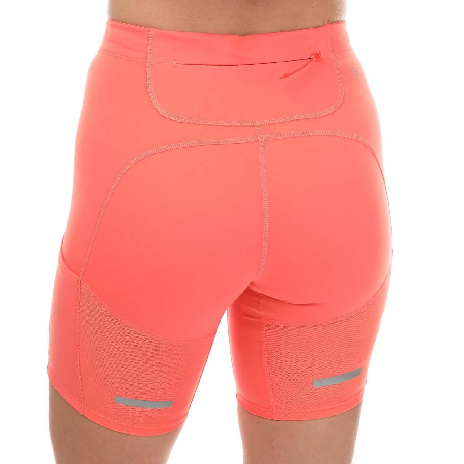 Pink - Back - Adidas Womens-Ladies Fast Heat.Rdy Technology Shorts
