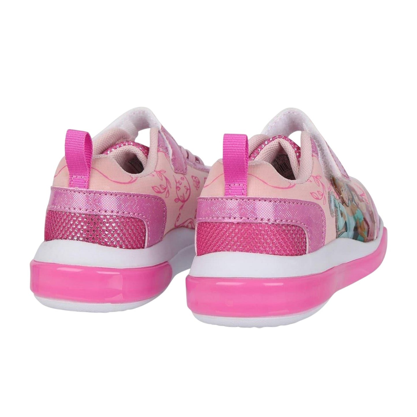 Pink - Back - Disney Princess Baby Girls Light Up Trainers