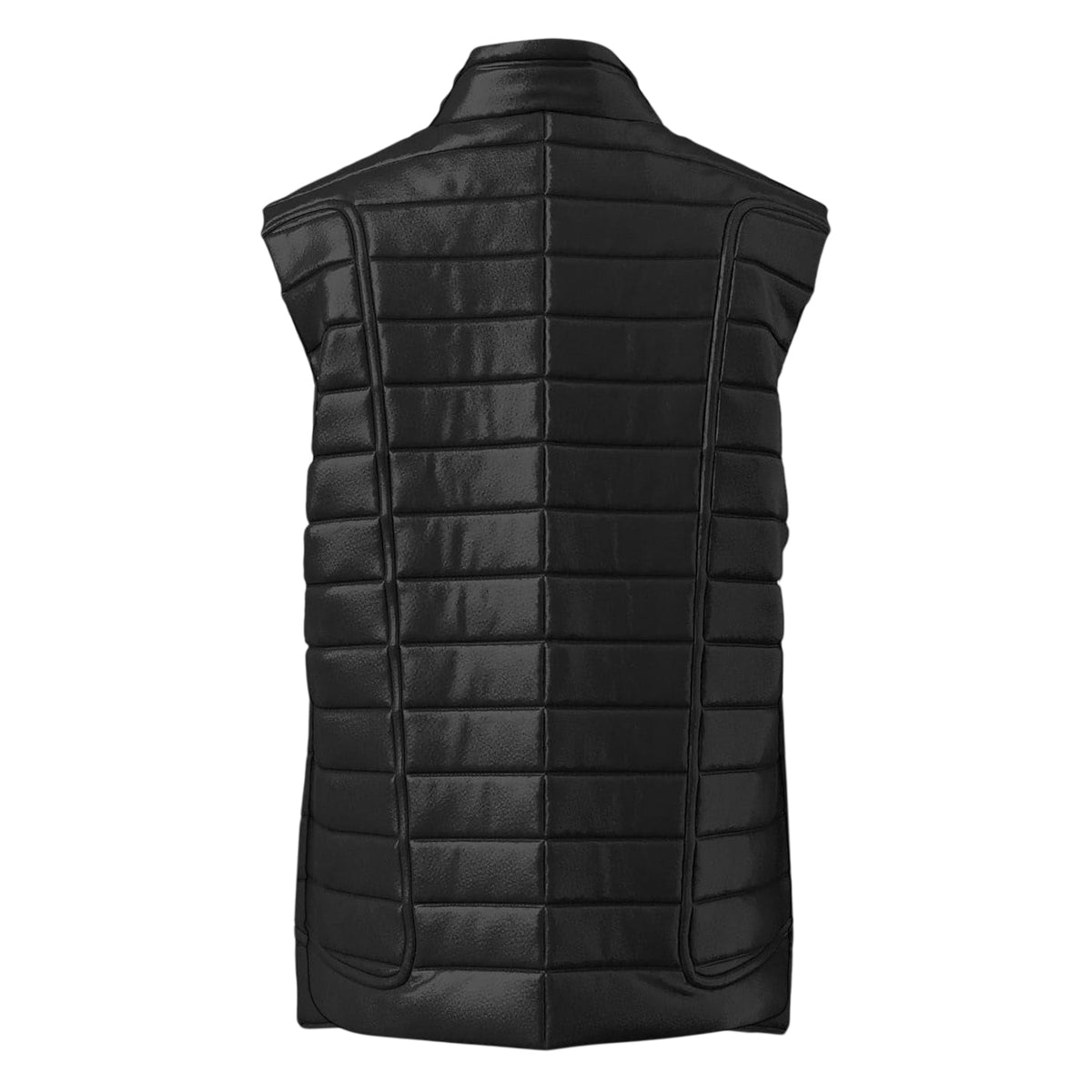 Black - Back - Diesel Unisex Adult Horizontal Stripe Gilet