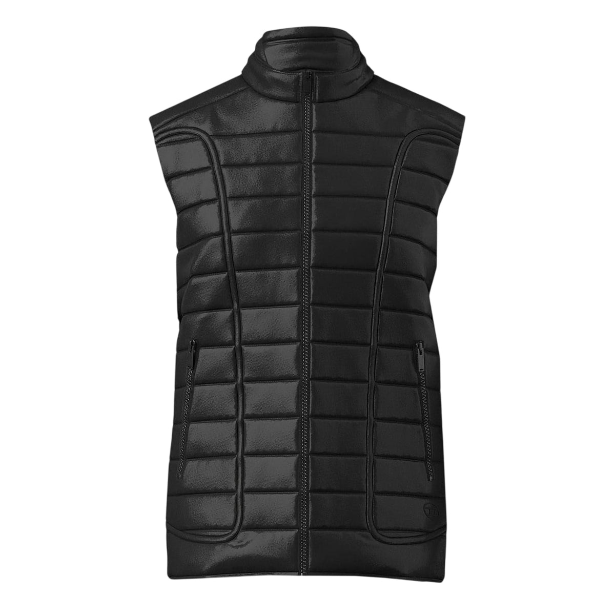 Black - Front - Diesel Unisex Adult Horizontal Stripe Gilet