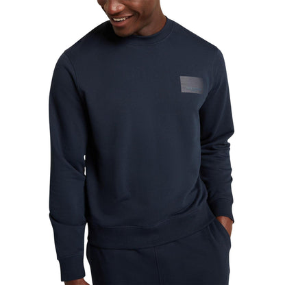 Navy - Side - Ted Baker Mens Cotton Sweatshirt