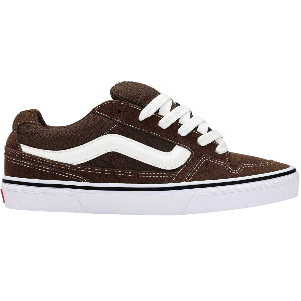 Brown - Front - Vans Mens Calderone Suede Trainers