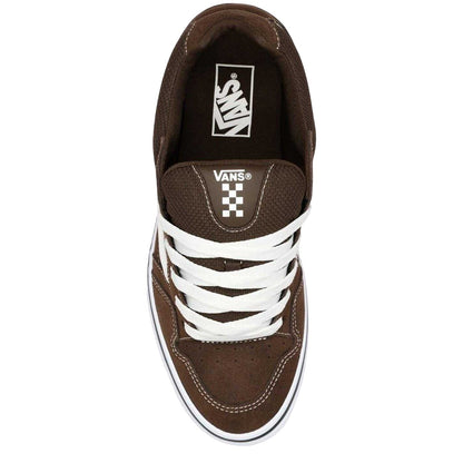Brown - Back - Vans Mens Calderone Suede Trainers