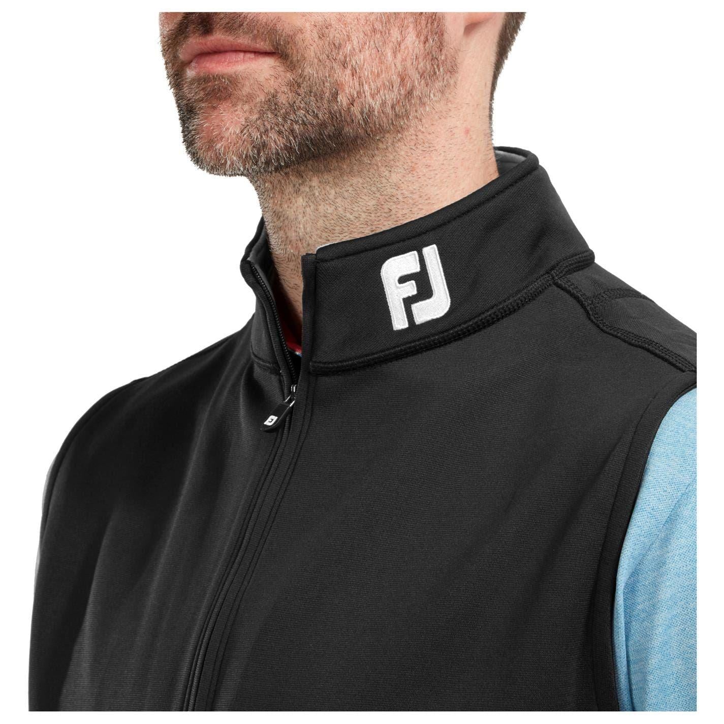 Black - Side - FootJoy Mens Chill Out Vest Top