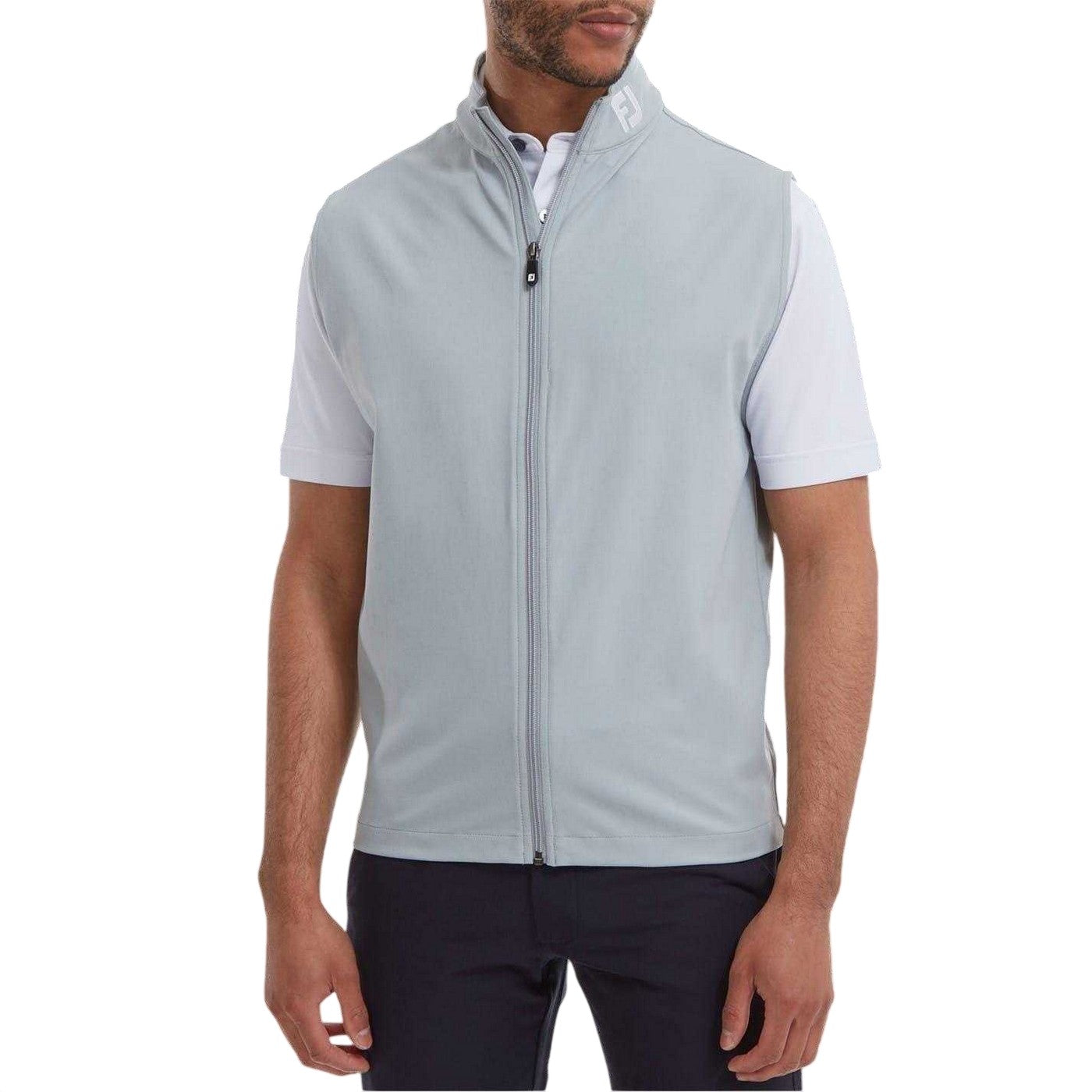 Grey - Side - FootJoy Mens Chill Out Vest Top
