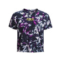 Purple-Midnight Navy-Aurora Purple - Front - Under Armour Womens-Ladies Run Trail T-Shirt